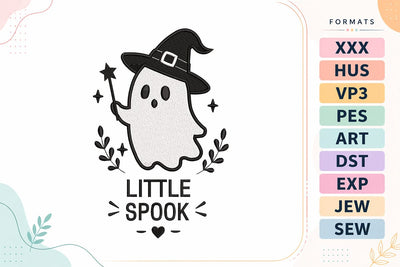 Little Spook Witch Hat Embroidery Embroidery/Applique DESIGNS sg embroidery 