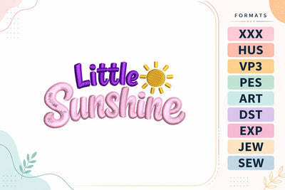 Little Sunshine Baby Embroidery Design Embroidery/Applique DESIGNS sg embroidery 