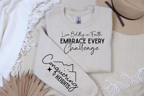 Live Boldly in Faith Embrace Every Sleeve SVG Design, Christian Sleeve SVG, Faith SVG Design, Jesus Sleeve SVG, Religious Sleeve SVG SVG Regulrcrative 