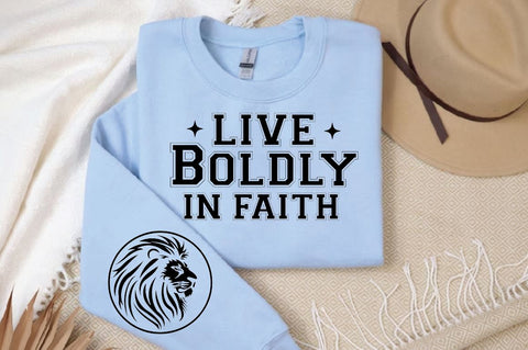 Live Boldly in Faith Sleeve SVG Design, Christian Sleeve SVG, Faith SVG Design, Jesus Sleeve SVG SVG Regulrcrative 