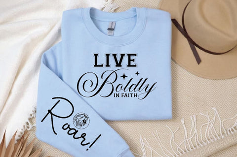 Live Boldly in Faith Sleeve SVG Design, Christian Sleeve SVG, Faith SVG Design, Jesus Sleeve SVG SVG Regulrcrative 