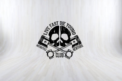 Live fast Die Young Motorcycle Club Funny Motorbiker SVG PNG Craft Cut File SVG SVG Print File 