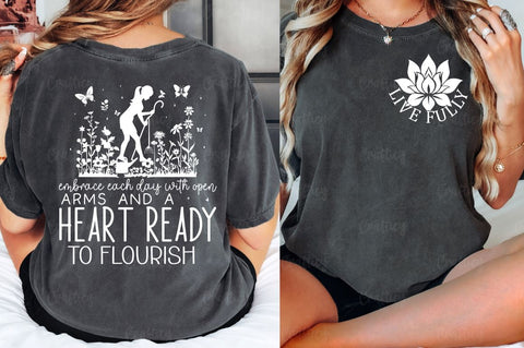 Live fully Front and Back SVG T shirt Design SVG Designangry 