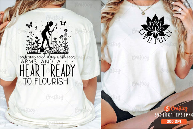 Live fully Front and Back SVG T shirt Design SVG Designangry 