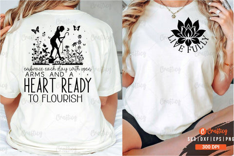 Live fully Front and Back SVG T shirt Design SVG Designangry 