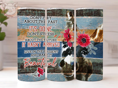 Live In The Present Donkey 20 Oz Tumbler, Donkey PNG Downloads, Sublimation Design, Digital, Digital Download PNG Sublimation Lara' s Designs 