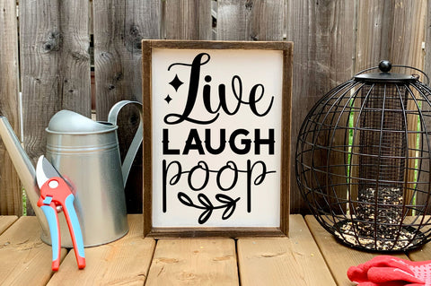 Live laugh poop svg desinn SVG Regulrcrative 