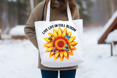 Live life in full bloom Sublimation Sublimation Designangry 