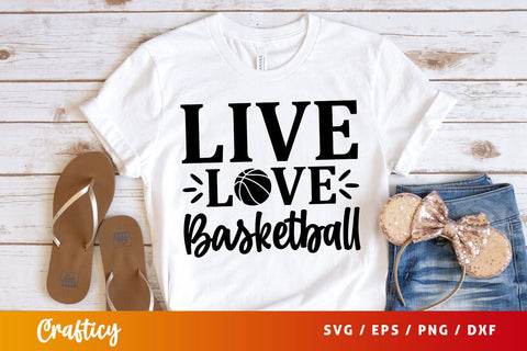 Live love basketball Svg Design SVG Designangry 