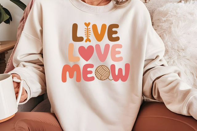 Live Love Meow SVG Angelina750 