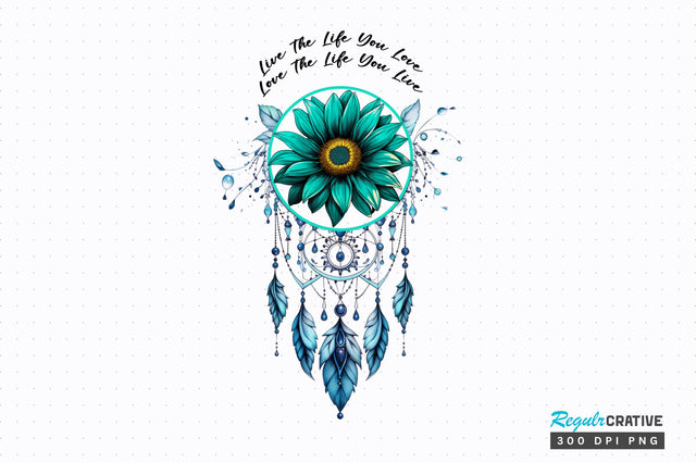 Live the life you love Sublimation Design Sublimation Regulrcrative 