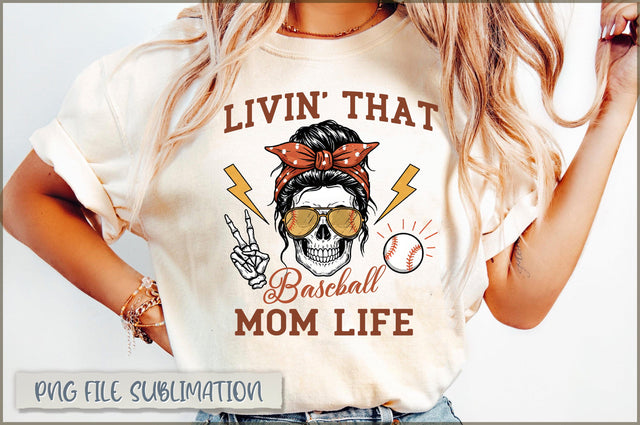 Livin' That Baseball Mom Life Sublimation Sublimation Shetara Begum 
