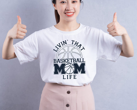 Livin That Basketball Mom Life Svg Png, Basketball Mom Svg, Basketball Mama Svg, Basketball Shirt Svg, Sport Shirt Svg, Svg Files for Cricut SVG DesignDestine 