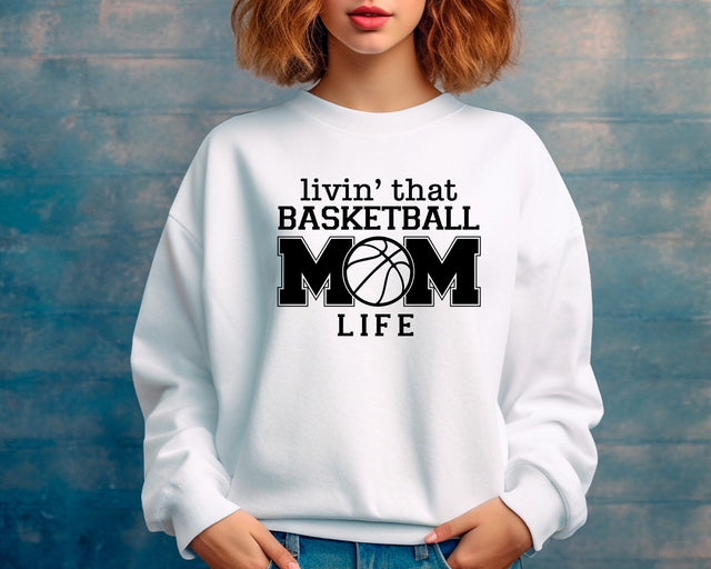 Livin That Basketball Mom Life Svg Png, Basketball Mom Svg, Basketball Mama Svg, Basketball Shirt Svg, Sport Shirt Svg, Svg Files for Cricut SVG DesignDestine 