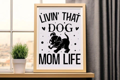 Livin that dog mom life Svg Design SVG Regulrcrative 