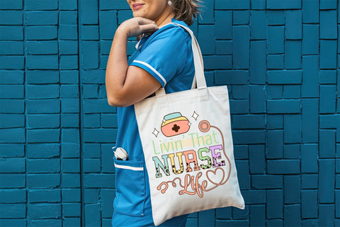 Livin That Nurse Life PNG Sublimation Sublimation CraftLabSVG 