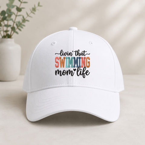 Livin’ That Swimming Mom Life Machine Embroidery Design – Swim Mom Sports Embroidery File Embroidery/Applique DESIGNS PatternFeed8 