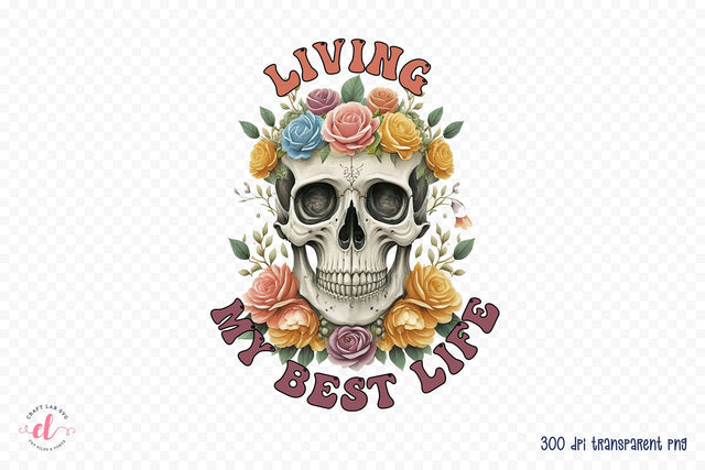 Living My Best Life, Positive Quote Sublimation Sublimation CraftLabSVG 