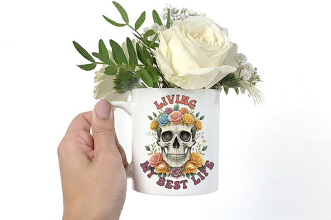 Living My Best Life, Positive Quote Sublimation Sublimation CraftLabSVG 