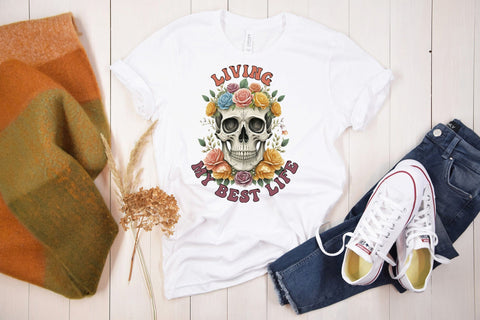 Living My Best Life, Positive Quote Sublimation Sublimation CraftLabSVG 