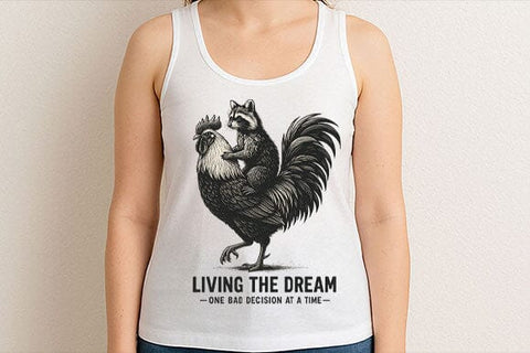 Living The Dream Funny Animal PNG SVG BillahCrafts 