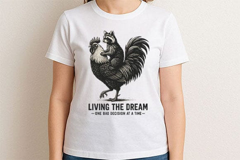 Living The Dream Funny Animal PNG SVG BillahCrafts 