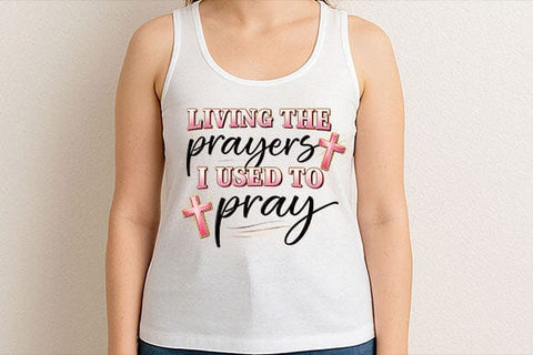 Living the Prayers PNG | Christian Faith Sublimation Design SVG BillahCrafts 
