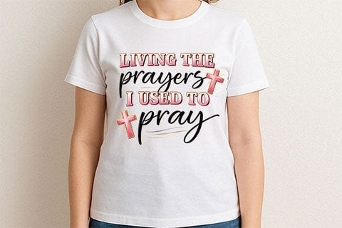 Living the Prayers PNG | Christian Faith Sublimation Design SVG BillahCrafts 