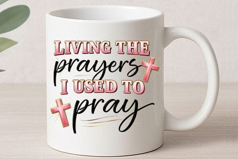 Living the Prayers PNG | Christian Faith Sublimation Design SVG BillahCrafts 