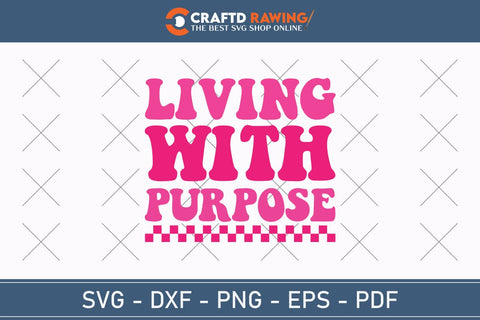Living With Purpose Breast Cancer SVG, Pink Awareness Ribbon Svg, Heal Cancer Svg, Cancer Awareness Svg, Fight Cancer Svg, Cancer, Svg Files For Cricut SVG Debashish Barman 