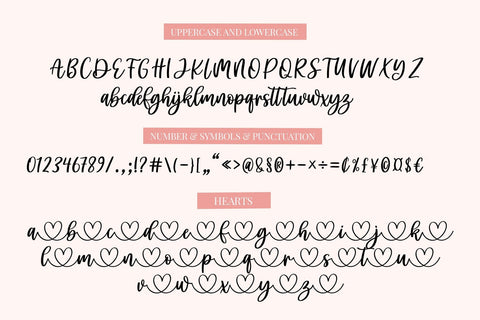 Liya Hary - Lovely Heart Script Font Font Jozoor 