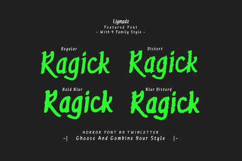 Liymadz - Horror Display Font Font twinletter 