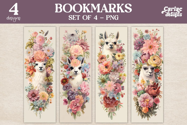 Llama Bookmarks Sublimation Carla C Designs 
