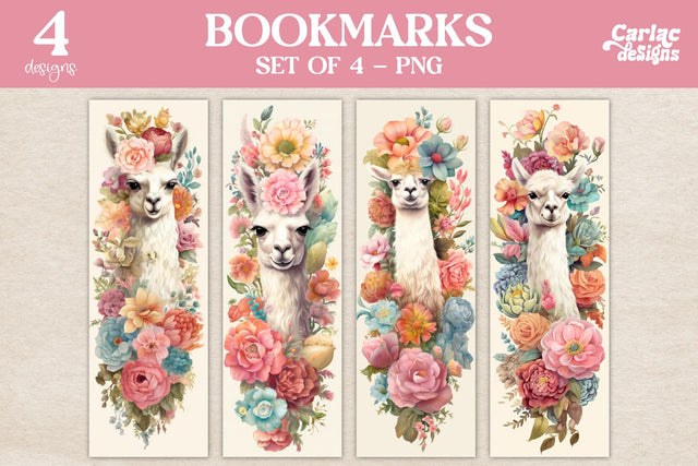 Llama Bookmarks Sublimation Carla C Designs 