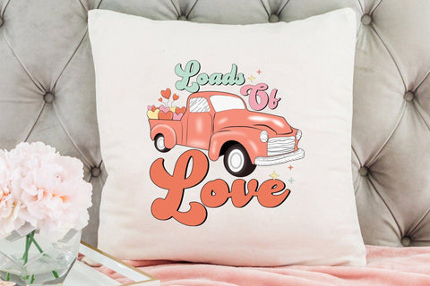 Loads of Love PNG - Retro Valentine Sublimation Sublimation CraftLabSVG 