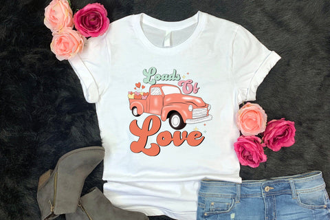 Loads of Love PNG - Retro Valentine Sublimation Sublimation CraftLabSVG 