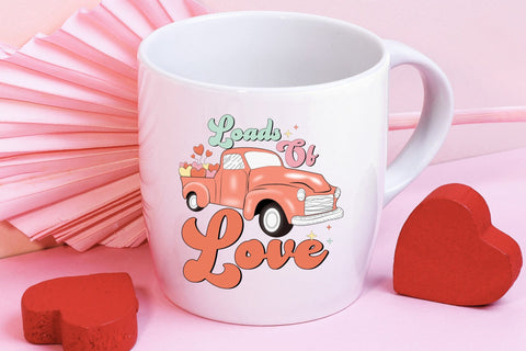 Loads of Love PNG - Retro Valentine Sublimation Sublimation CraftLabSVG 
