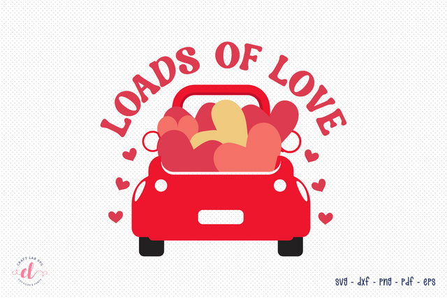 Loads of Love | Retro Valentine's Day SVG SVG CraftLabSVG 