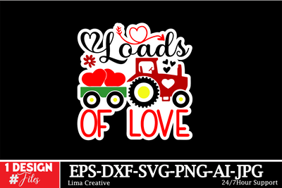 Loads of Love Sticker SVG Cut File SVG Insomnia Std 