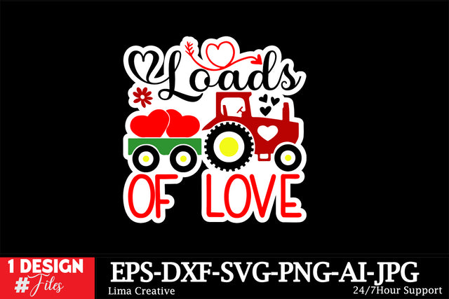 Loads of Love Sticker SVG Cut File SVG Insomnia Std 