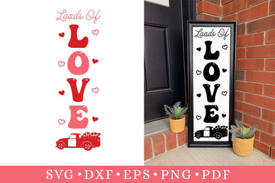 Loads of Love | Valentine Porch Sign SVG SVG CraftLabSVG 