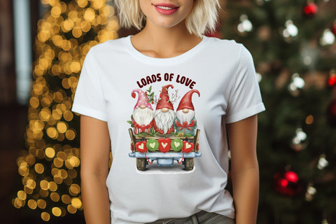 Loads of Love, Valentines Day Gnomes PNG Sublimation CraftLabSVG 