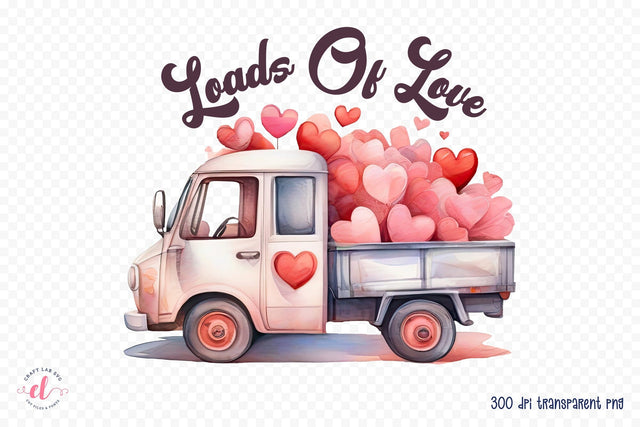 Loads of Love, Valentine's Day Sublimation Sublimation CraftLabSVG 