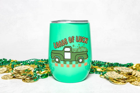 Loads of Luck, Retro St Patricks Day PNG Sublimation CraftLabSVG 