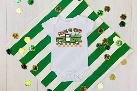 Loads of Luck, Retro St Patricks Day PNG Sublimation CraftLabSVG 