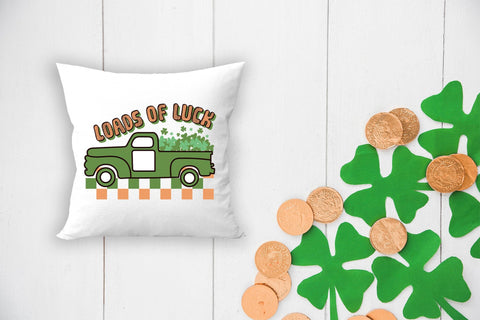Loads of Luck, Retro St Patricks Day PNG Sublimation CraftLabSVG 