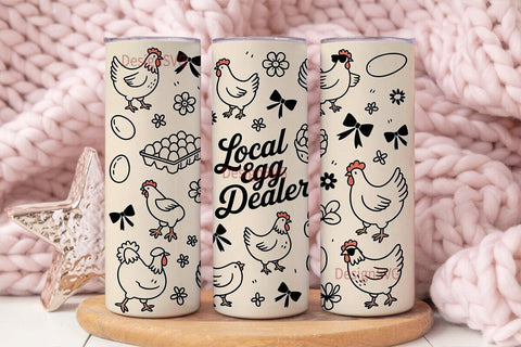 Local Egg Dealer 20oz Tumbler Design Sublimation DesignSVG 