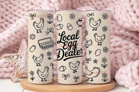 Local Egg Dealer 20oz Tumbler Design Sublimation DesignSVG 