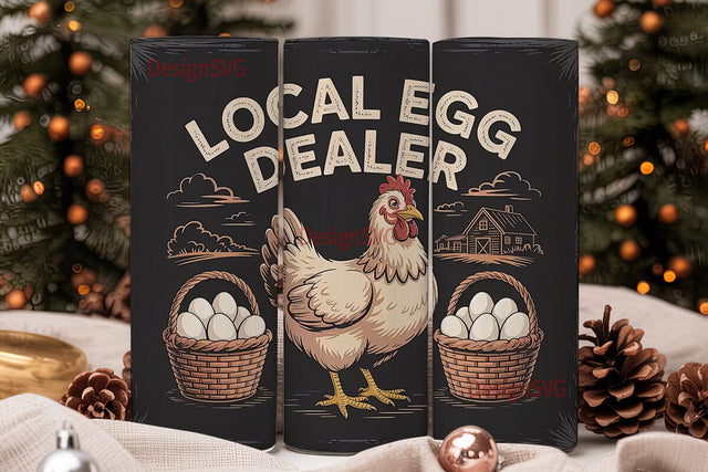 Local Egg Dealer 20oz Tumbler Wrap Sublimation DesignSVG 