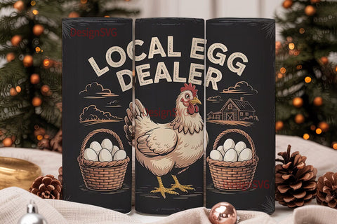 Local Egg Dealer 20oz Tumbler Wrap Sublimation DesignSVG 